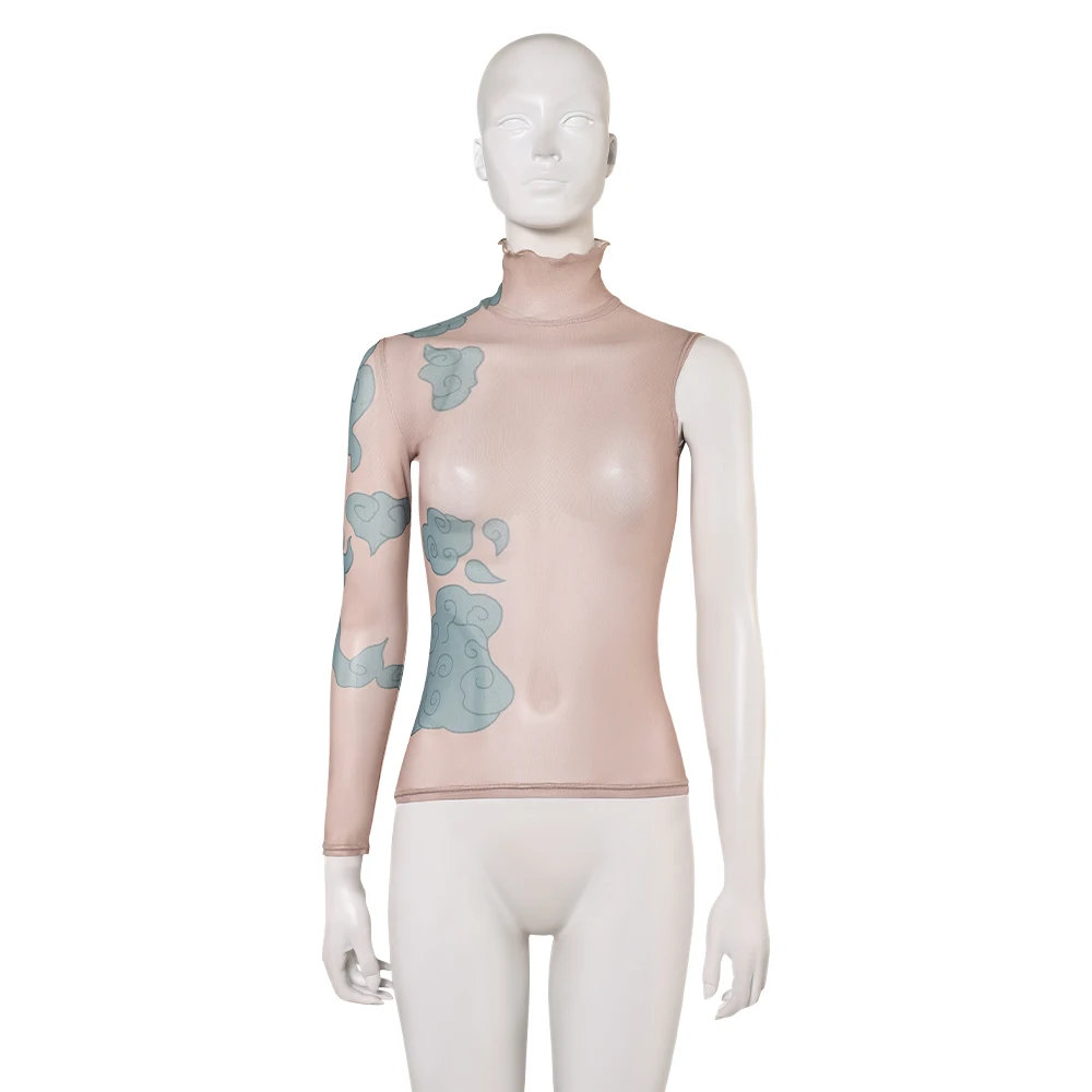 المرأة غامضة Jinx تأثيري قميص الوشم ملصق لعبة LOL لعب الأدوار تي شيرت صيفي طقم ملابس فستان الهالوين حتى بدلة الحفلات #6