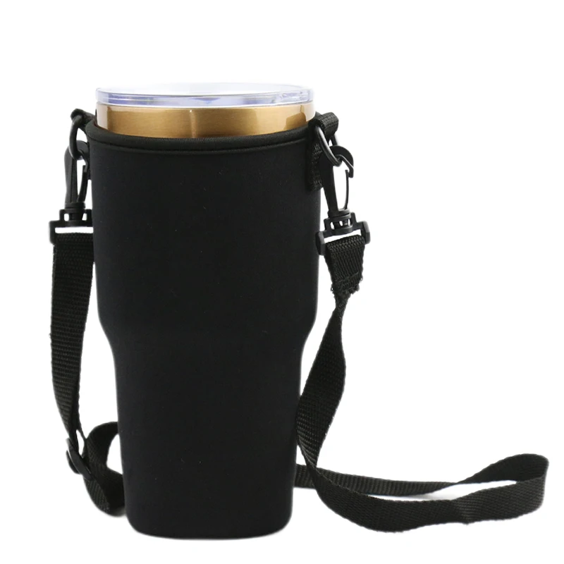 Garrafa de água de viagem ao ar livre saco de esportes copo de gelo conjunto manga bott tumbler portátil tote saco portador copo caneca titular bebida