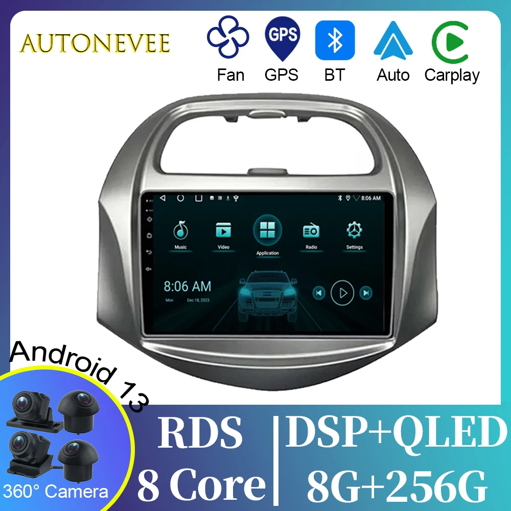 

7862 For Chevrolet SPARK BEAT 2018-2019 Video Player Android Auto Car Radio GPS Navigation Multimedia Stereo Carplay No 2din DVD