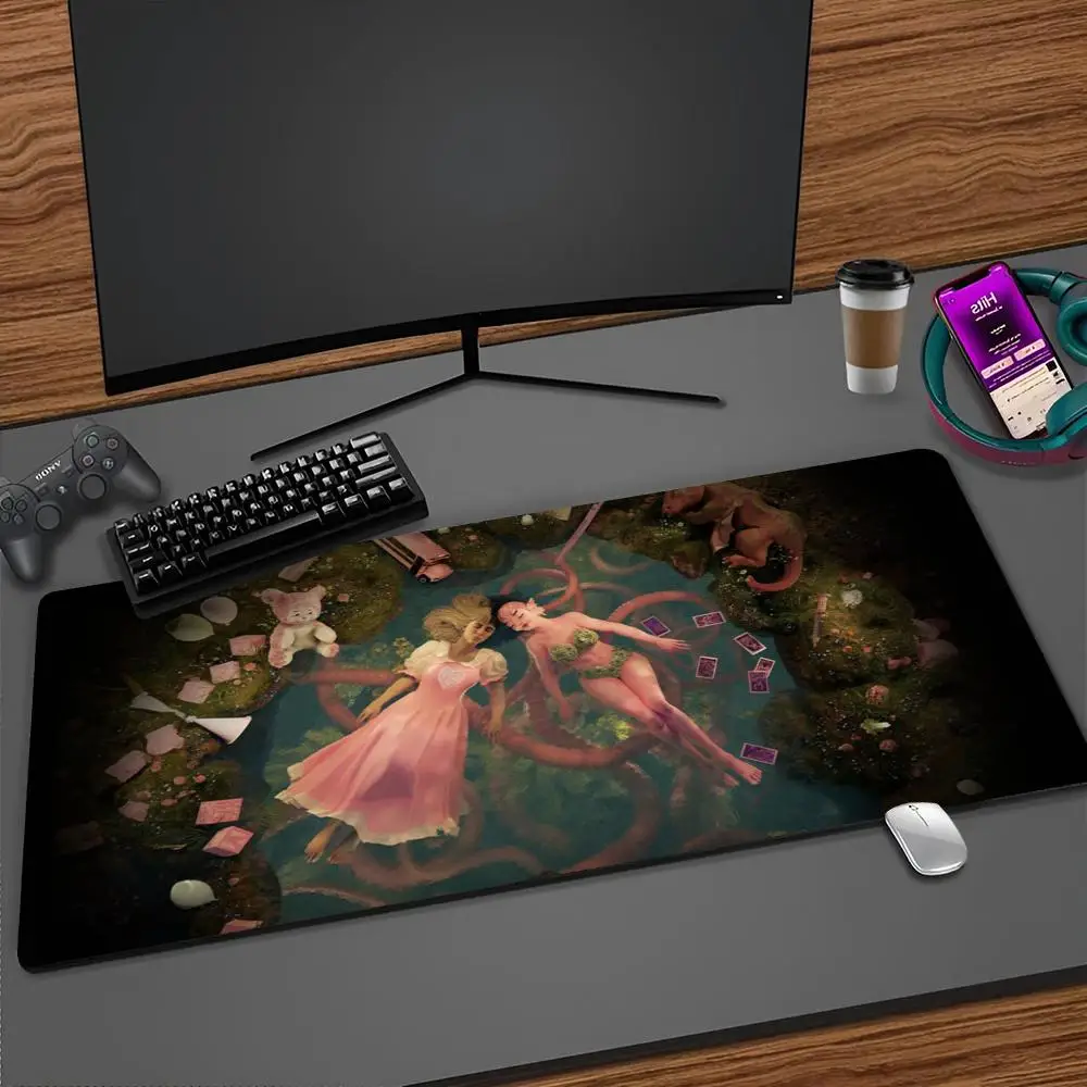 Girl Singer Melanie Martinez Mouse Pad Cartoon Lockedge Large Gaming Pad Computer Gamer Keyboard Mat Desk Mousepad PC Desk Pad
