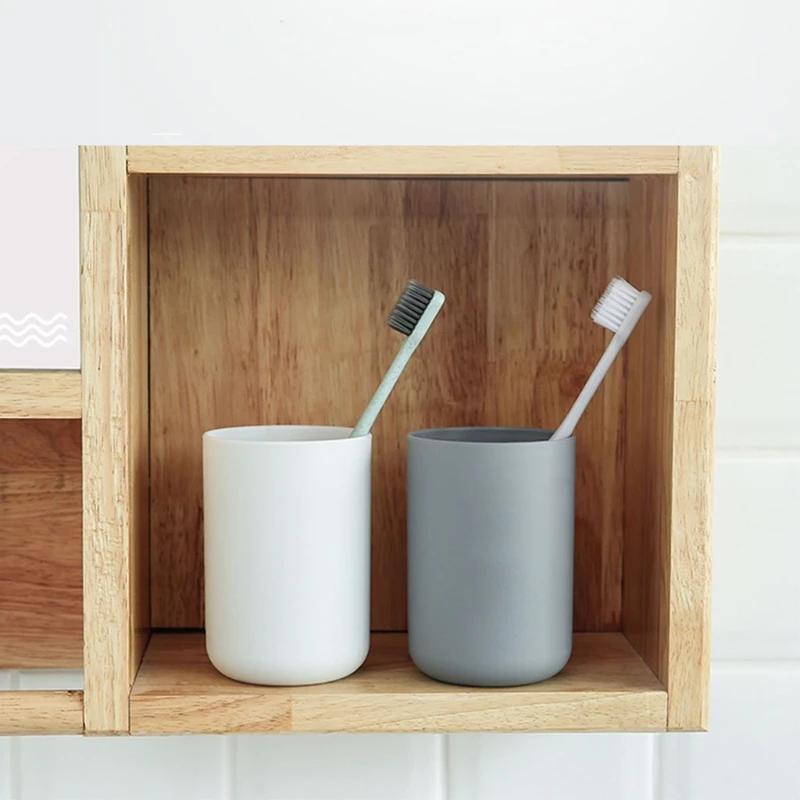 Chất liệu nhựa Phòng tắm Tumblers Cốc đánh răng Cốc gia dụng Phong cách hiện đại Dropship
