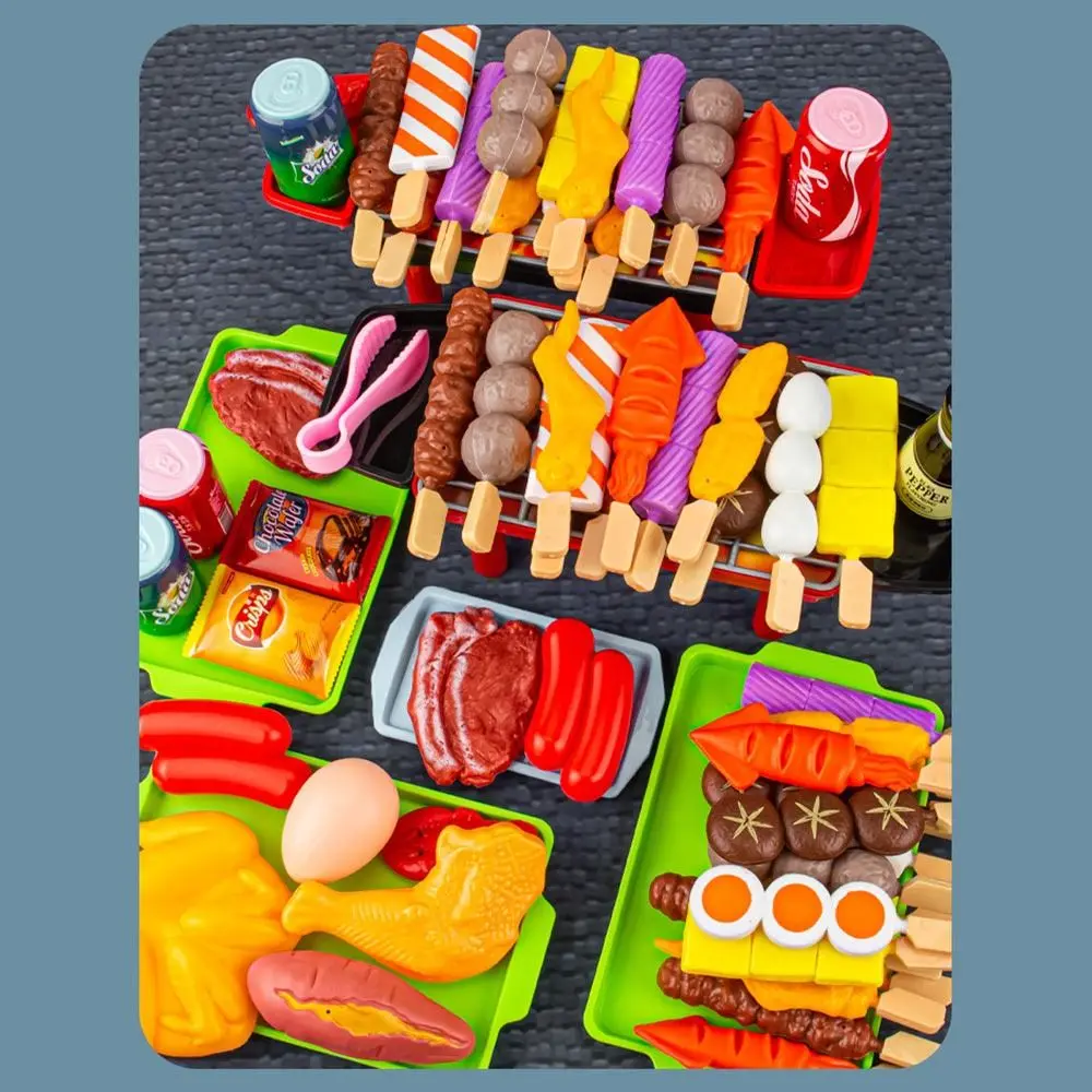 Creative Multi-set Mini Kitchen Pretend Play Cosplay Educational Cooking Early Education Multicolor Simulation Food Set Gift