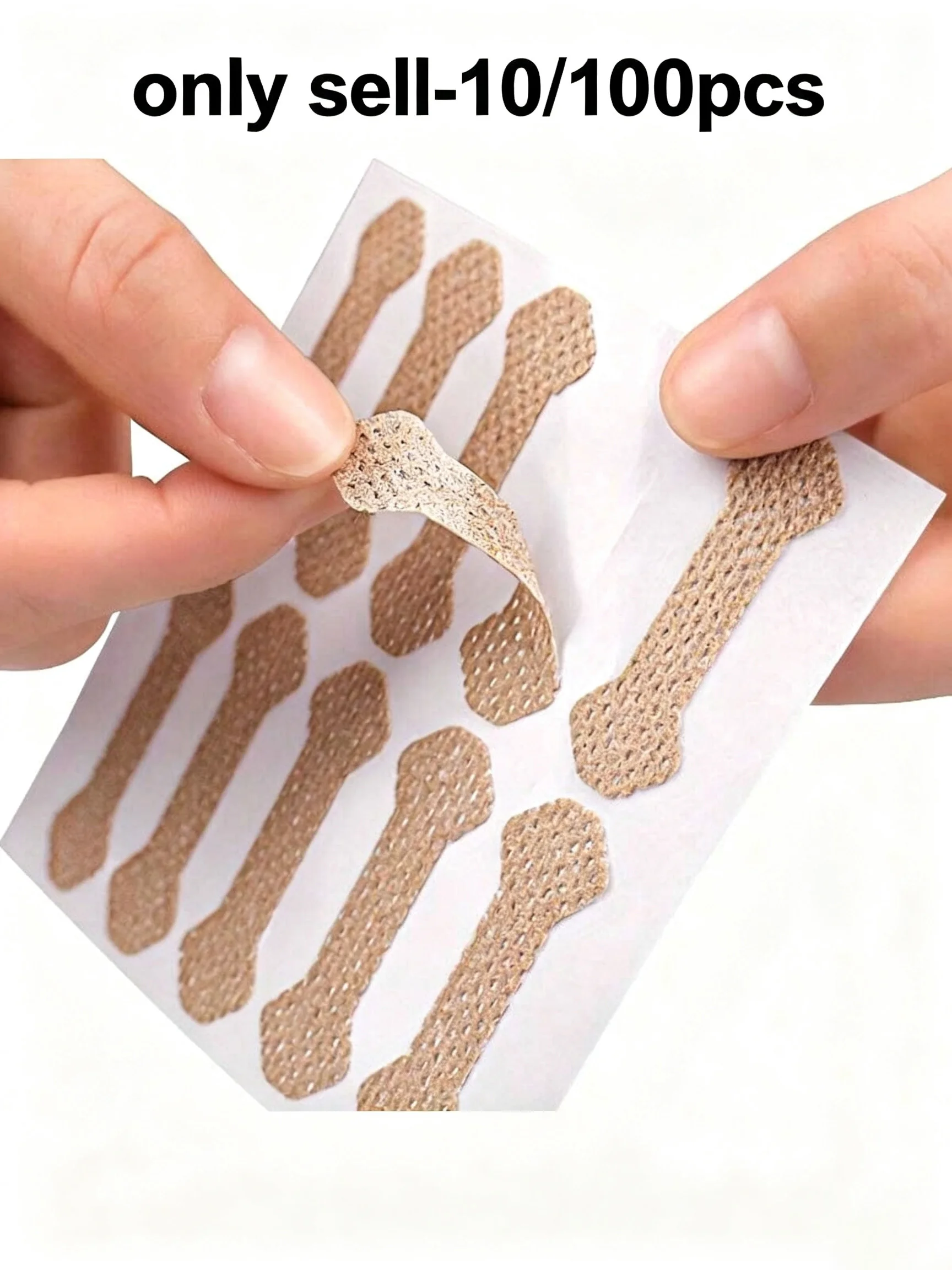 10/100pcs Bone-Shaped Nail Art Stickers Adhesive Free Nail Decorations Home Salon Use Easy Apply Nail Tools