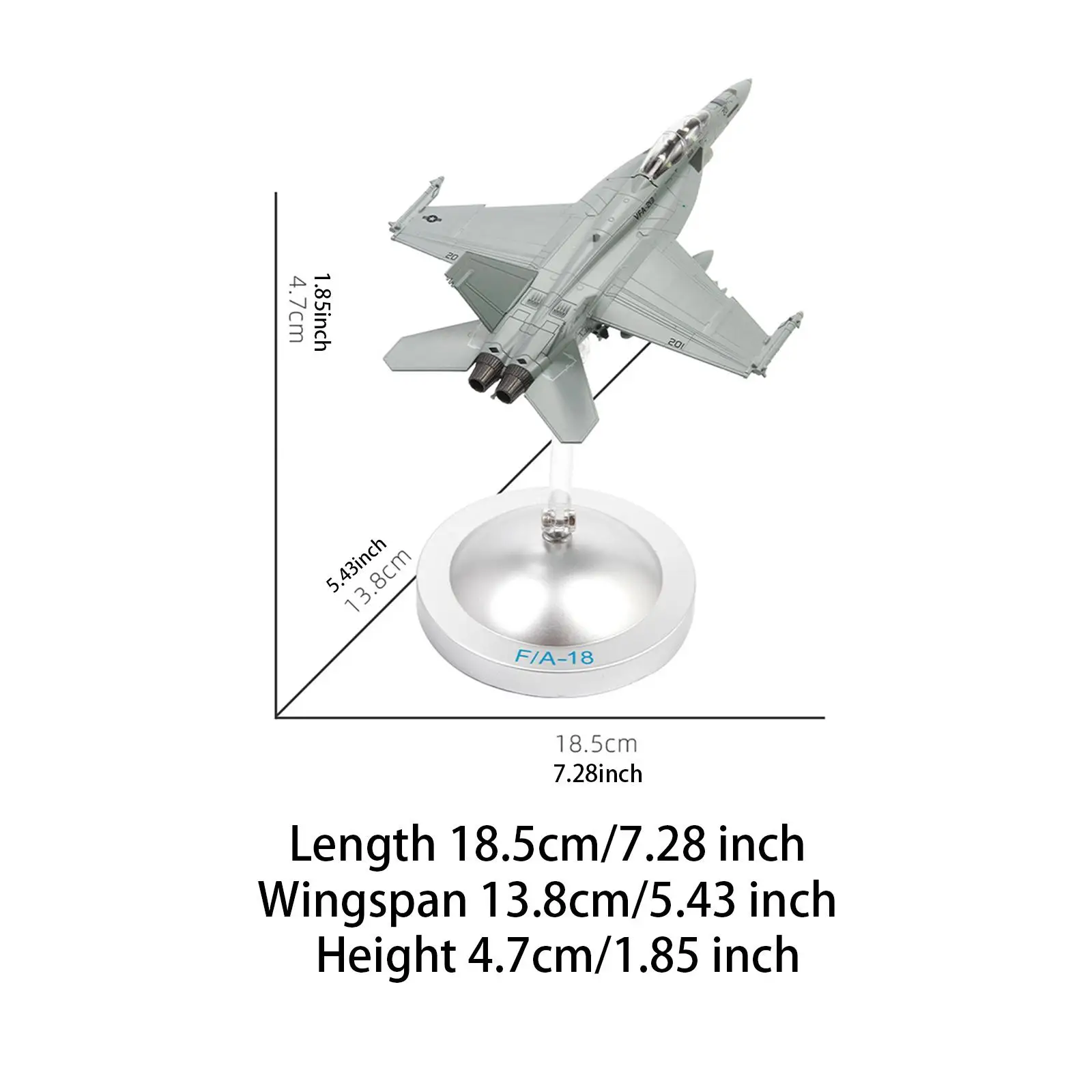 1:100 Model Airplane Model Gift Tabletop Decor with Display Base