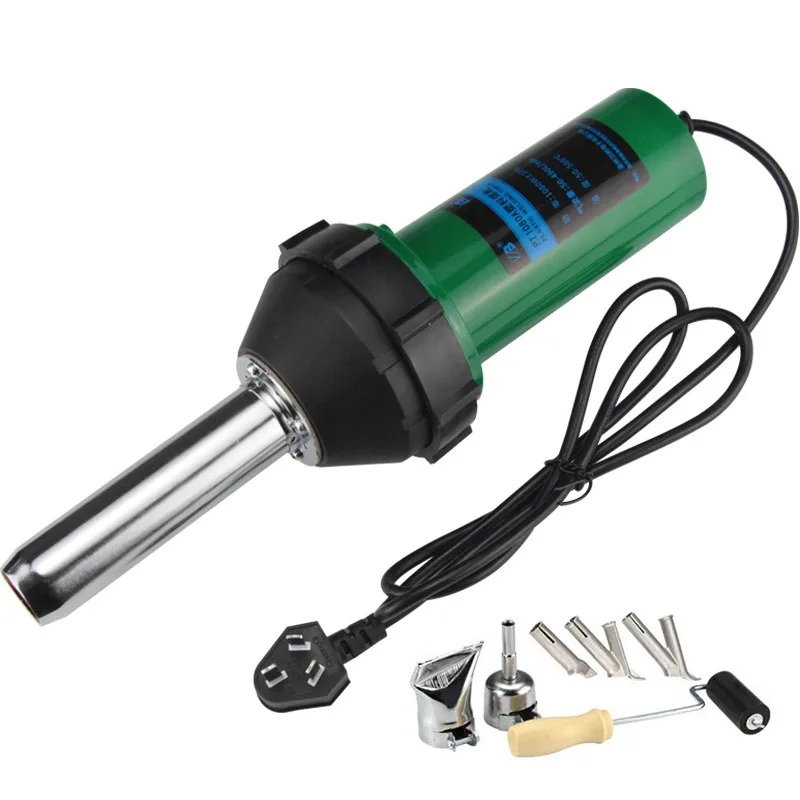 Set di pistole per saldatura in plastica da 1080 W Kit di saldatori per pistola termica per torcia ad aria calda per pavimenti in vinile PVC PP PE Serbatoio dell'acqua Geomembrana PT1080A