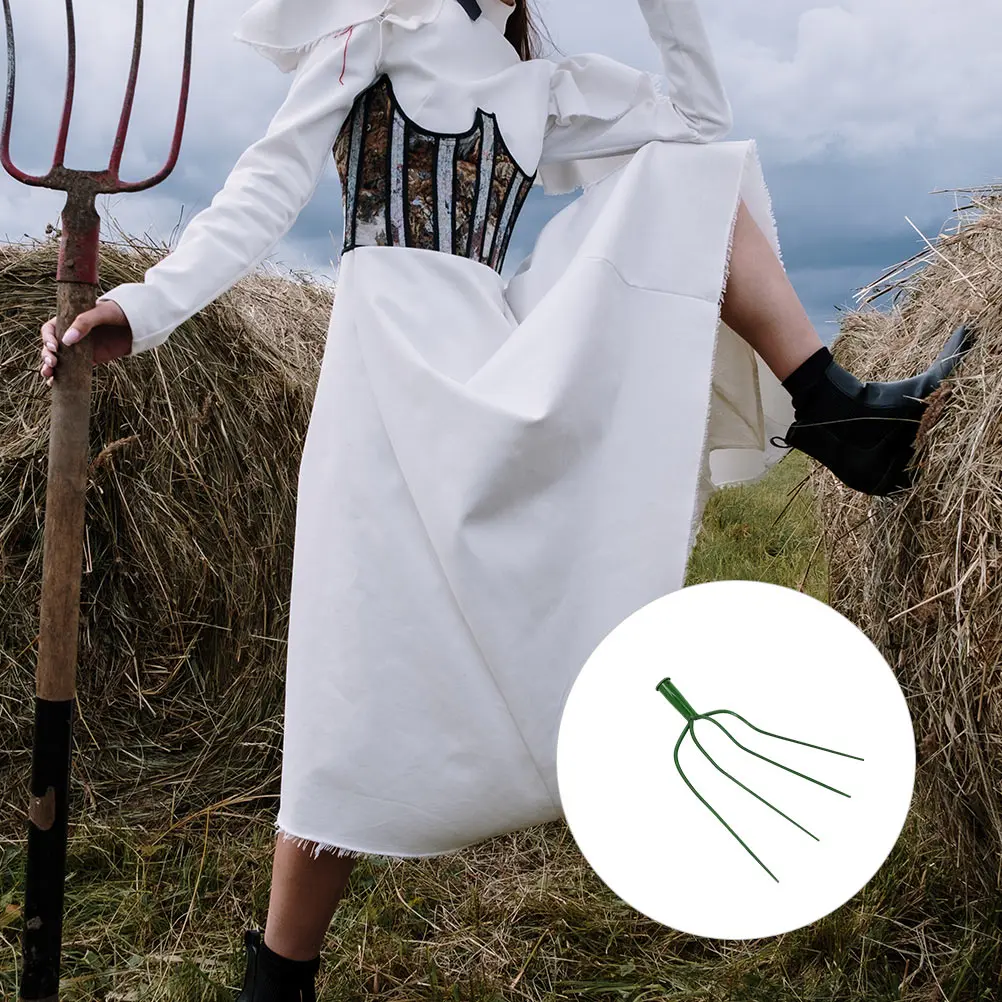 

Agricultural Grass Fork Durable Iron Lightweight Farm Tool Gardening Rake Head Practical Use Efficient Long Time