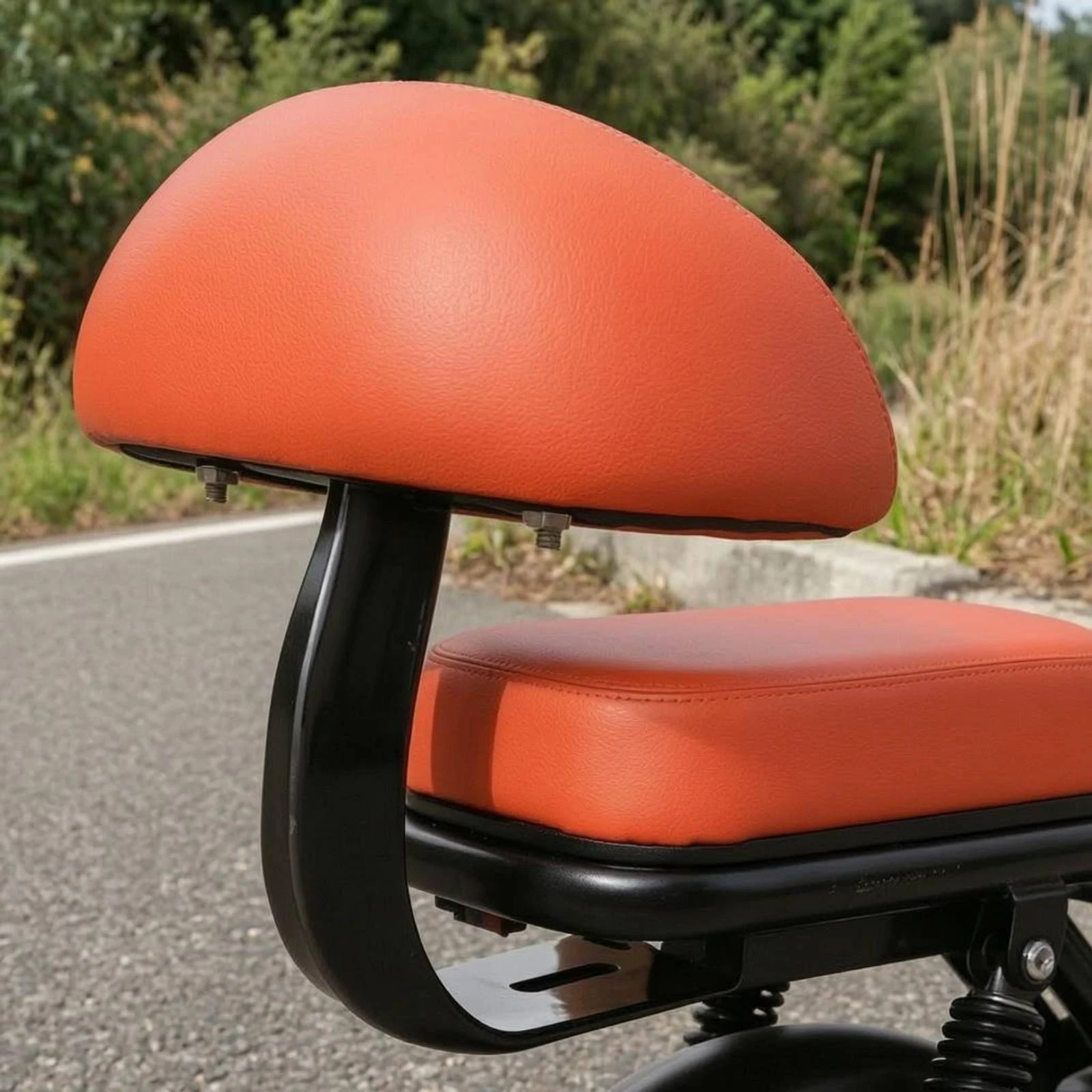 Rear Bike Seat Backrest Mounting Base Plate Electric Two-Wheeler Backrest Bike Rear Back Cushion Includes Screws Easy to Install