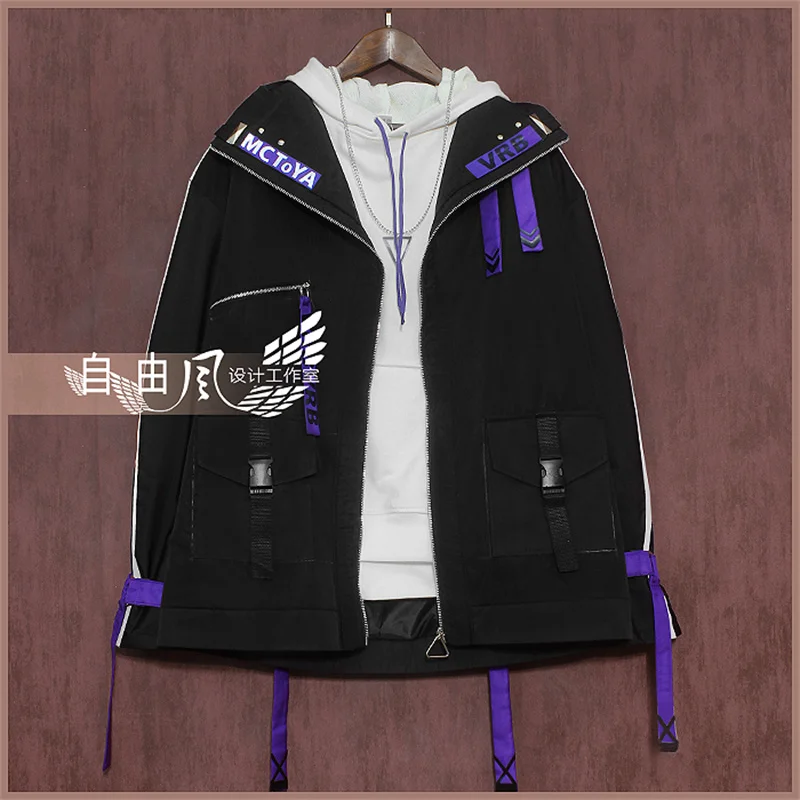 COSLEE Vtuber Nijisanji Kenmochi Touya Uniform Cosplay Costume Halloween Party Suit Men's Sportswear Custom Made New