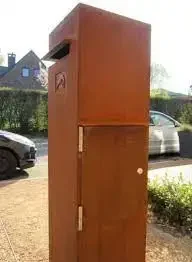 corten steel mailbox metal mailbox for home