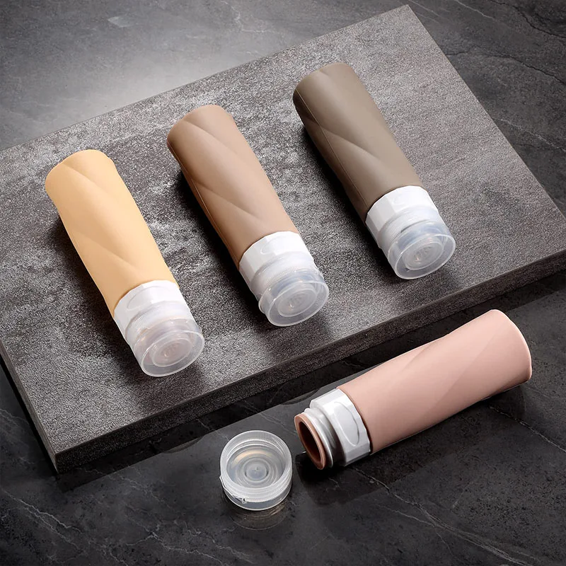 4 szt. przenośnych butelek podróżnych do zabrania na samolot, zestaw podróżny, pojemniki, szampon, żel pod prysznic, dokument HI Morandi