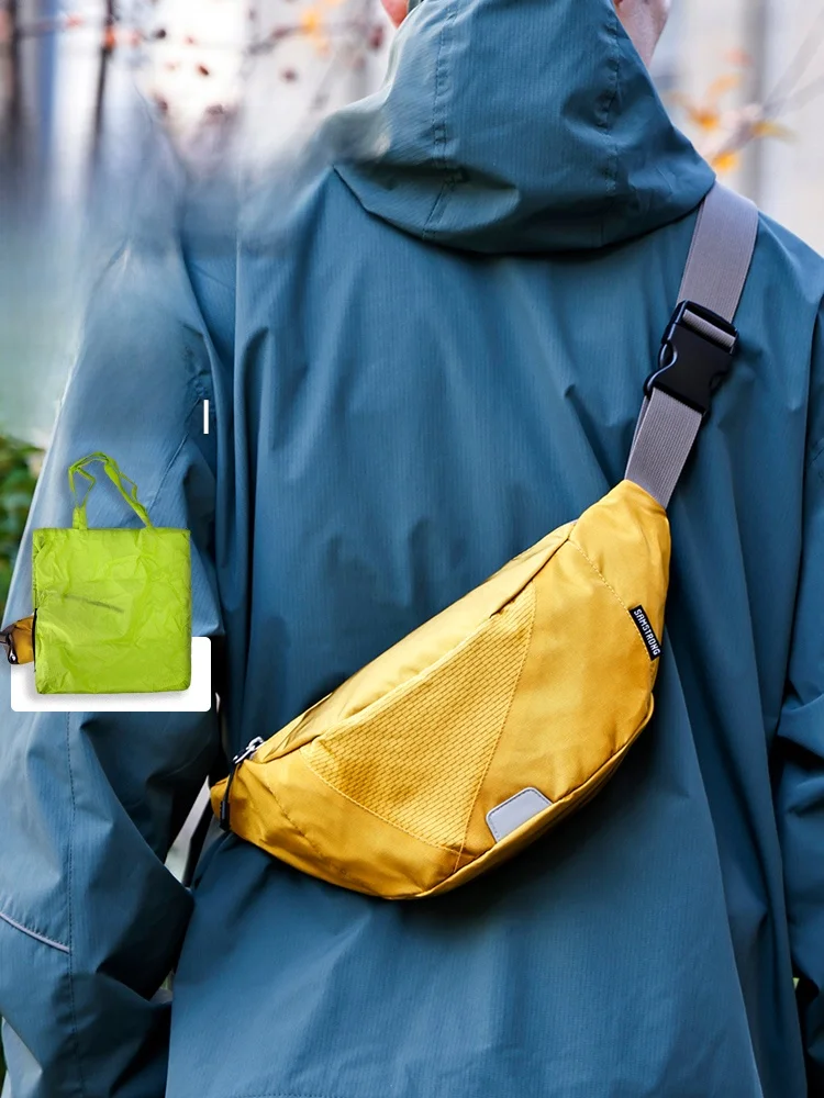 

Outdoor Waterproof Hiking Waist Bag Unisex Lightweight Travel Shopping Bag Multi-Functional Men's Women's Samstrong
