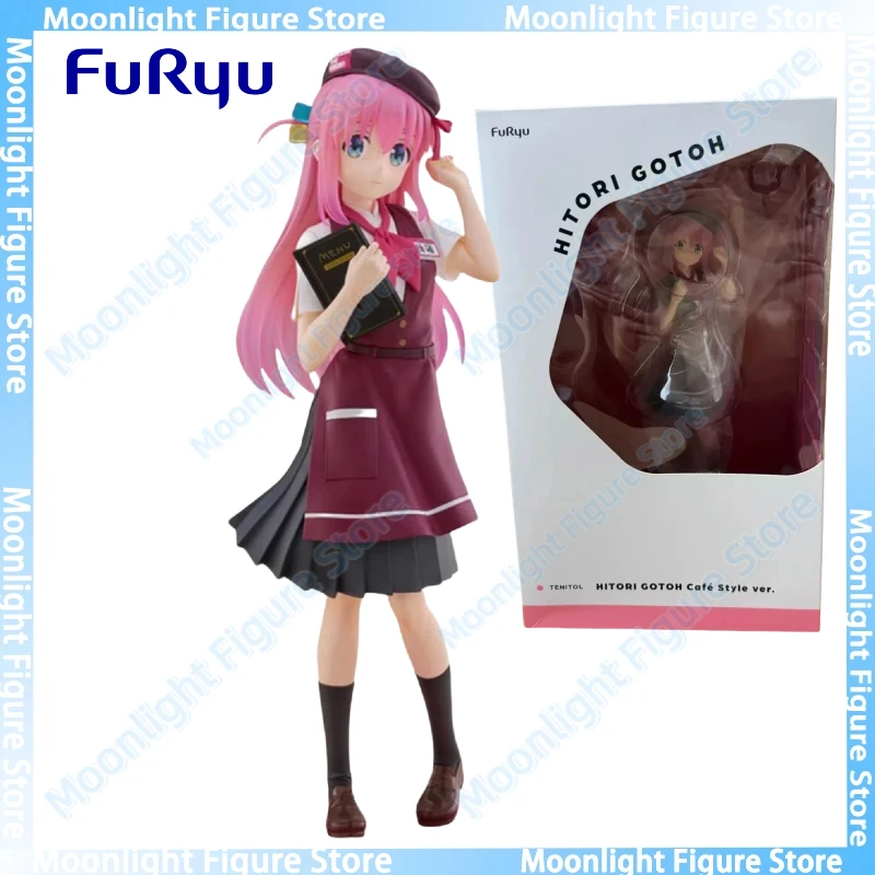 

In Stock FuRyu TENITOL Bocchi The Rock! Gotoh Hitori Coffee Shop Desktop Cute Anime Action Figure Toy Gift Model Collection