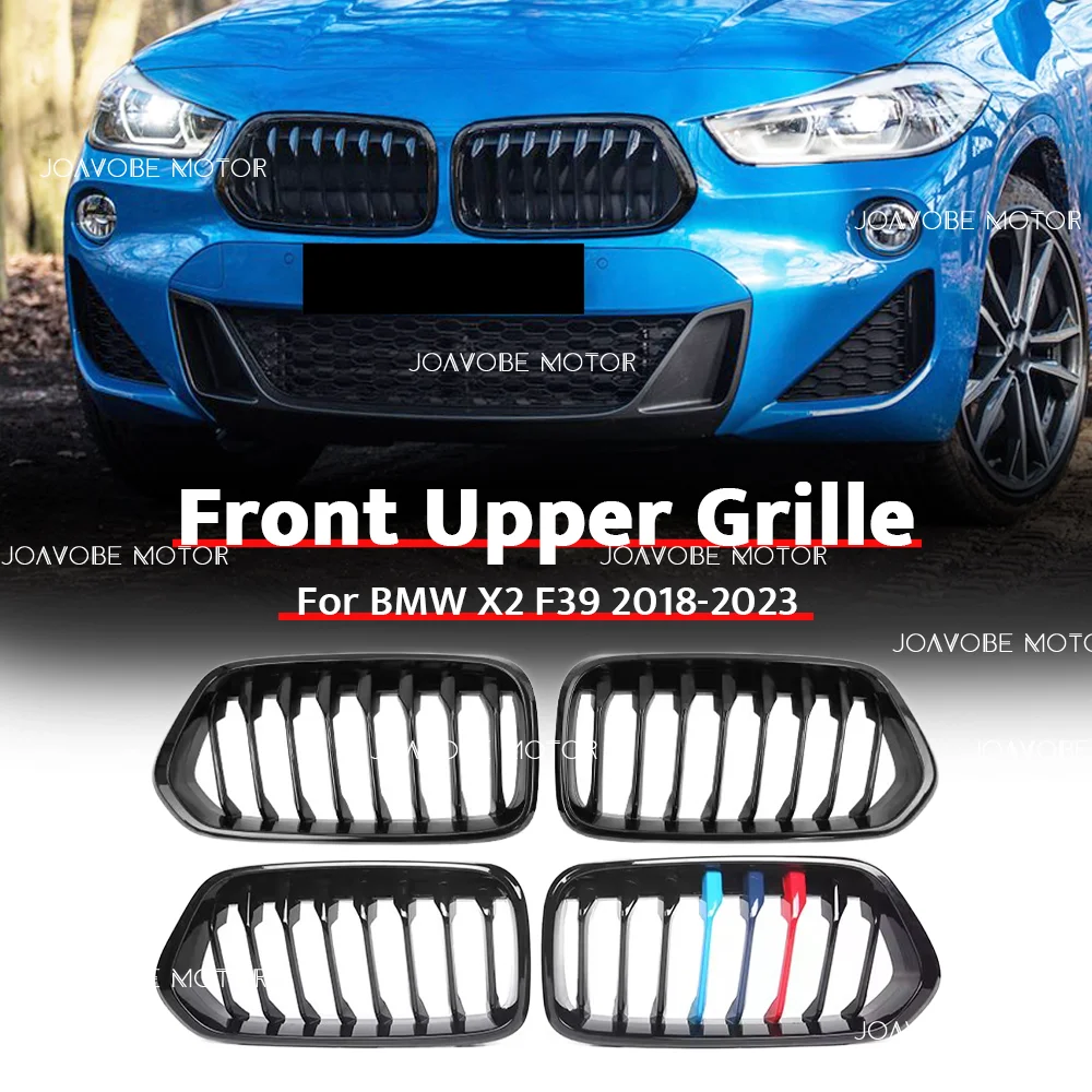 

Glossy Black Glossy M-Color Single Line Style Front Bumper Grille For BMW X2 F39 2018-2023