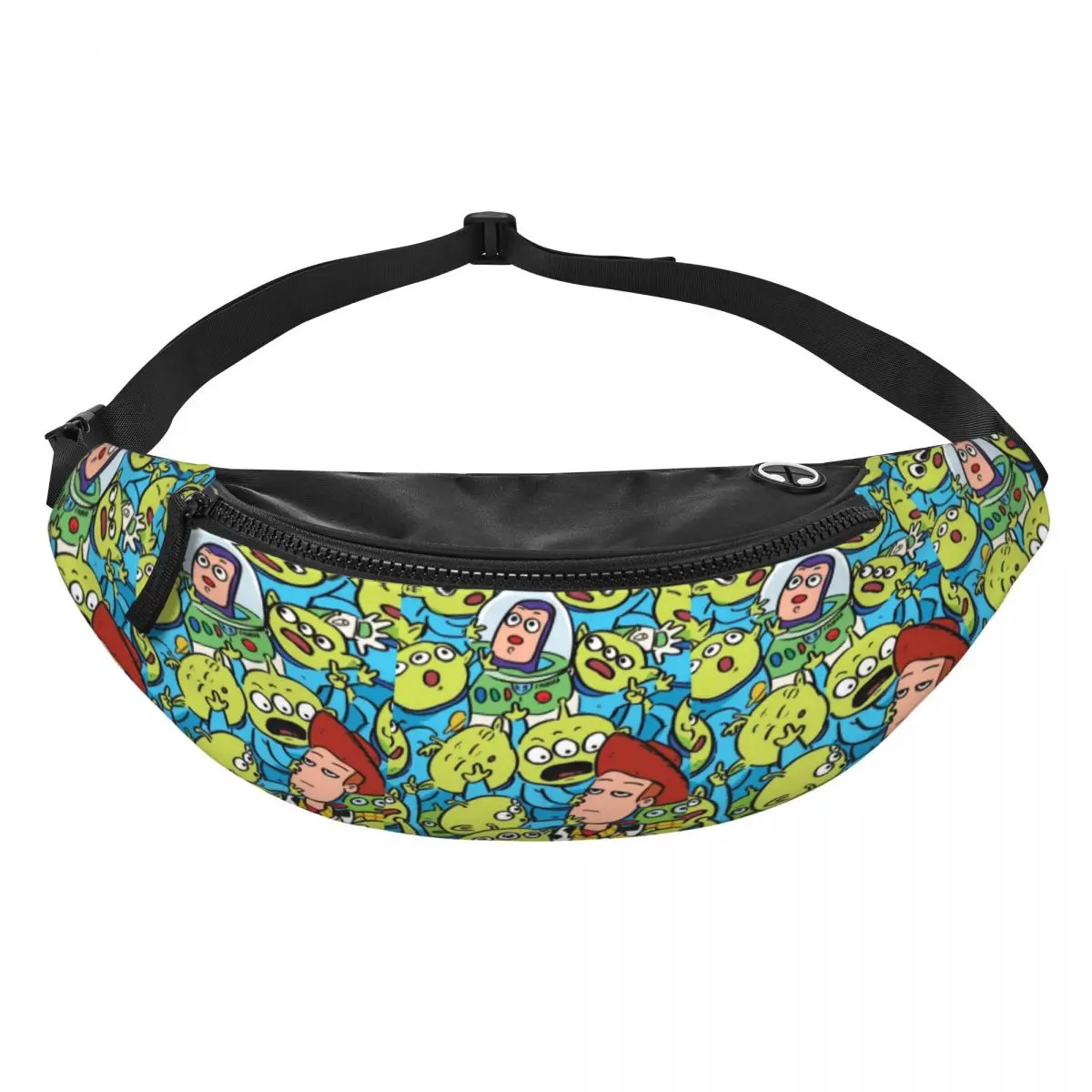 

Custom T-Toy Cartoon S-Story Fanny Pack Women Men Crossbody Waist Bag for Travel Hiking Phone Money Pouch