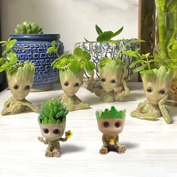Home Office decorazione del Desktop modello in miniatura Groot Figurine Cartoon Baby Tree Man Character Handicrafts giocattoli per bambini Mini 6CM
