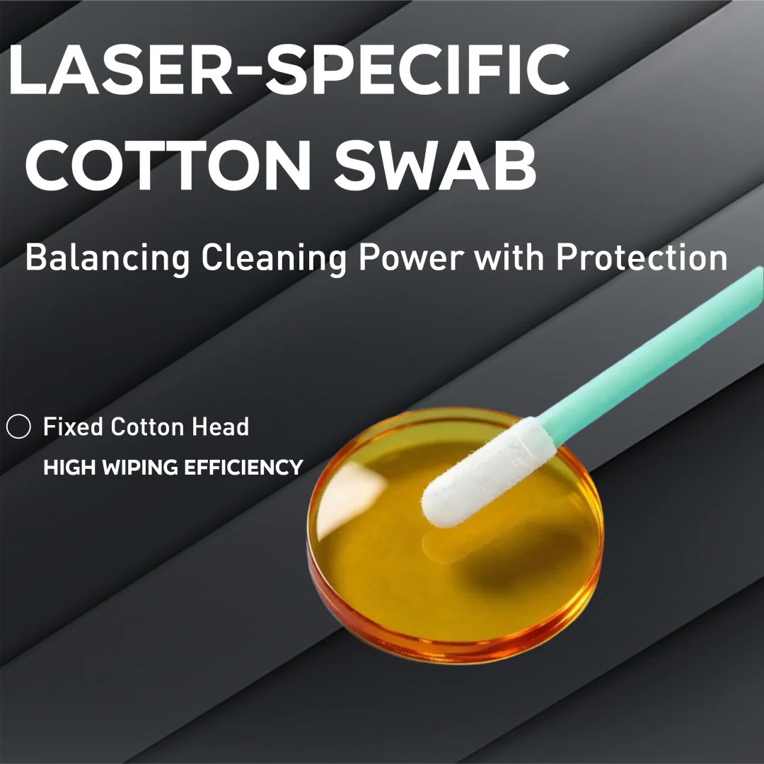 Yongli 100pcs Anti-static Cotton Micro Swabs for Laser Tools - Industry Grade Duster Fiber Optic Cleaning Swabs for Laser Lens