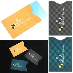 5PCS Safety Credit Cards Anti-theft Bank Protect Case Cover RFID Blocking Card Holder Sleeve Wallet