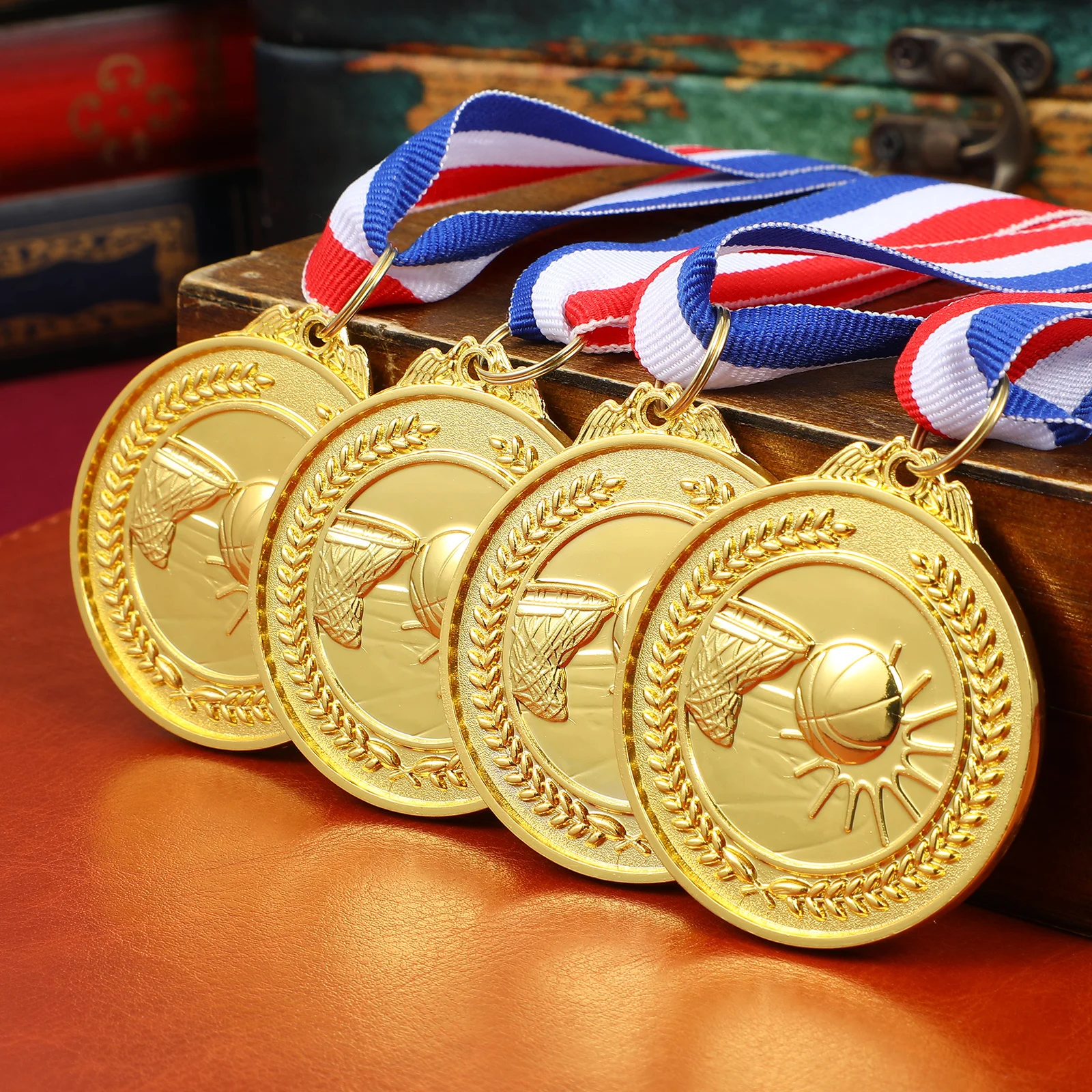 

12 шт. баскетбольные медали, металлические награды, медали для спортивных призов, прочный цинковый сплав, блестящая отделка, тисненый дизайн, победитель