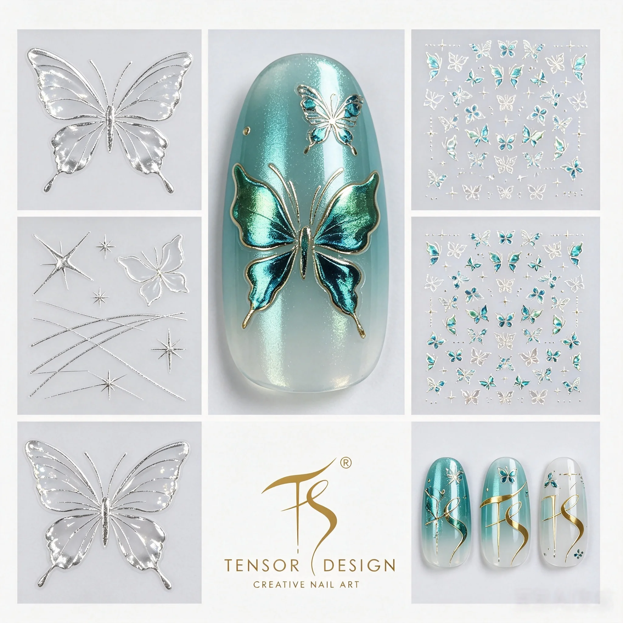 Autocollants pour ongles TENSO - Nail Art Elegan avis et prix
