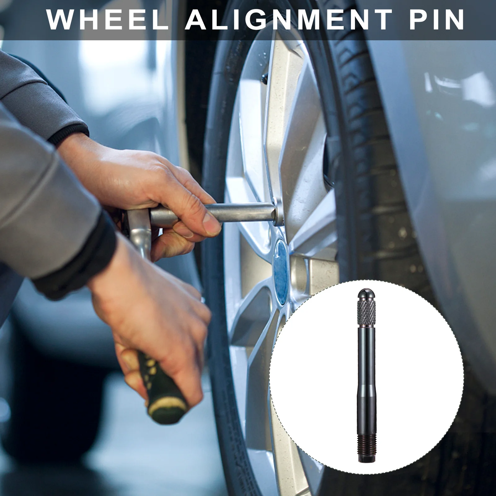 

1Pcs Stainless Steel Wheel Alignment Pin Car Locating Bolt for Tire Rim Change Tool Automotive Guide Pin Wheel Hanger