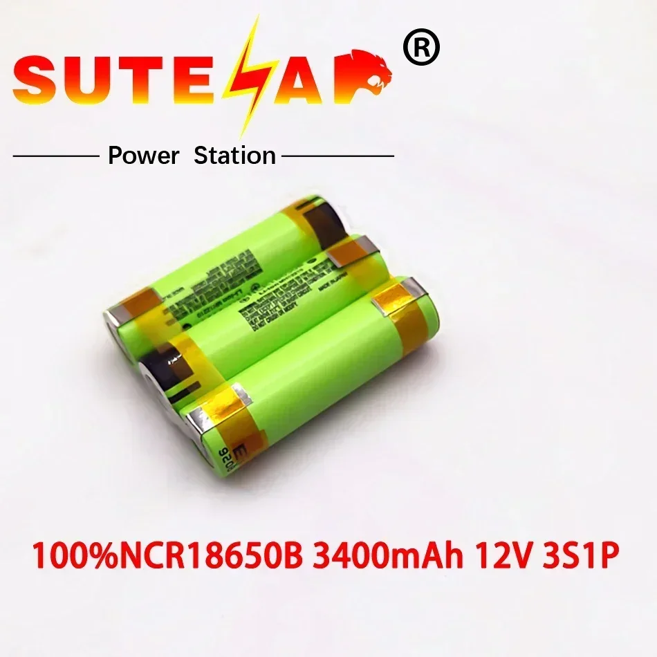 

SUT-100% original ncr18650b 12V 16.8v 21V 25V battery pack ncr18650b 3400mah 20A discharge current for Shura screwdriver battery