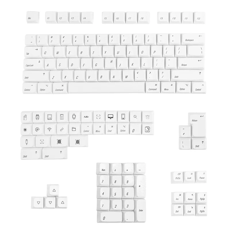 A19E-136 Keys Keycaps PBT Key Cap Fit Laptop PC Game Office Mechanical Keyboard Keycaps