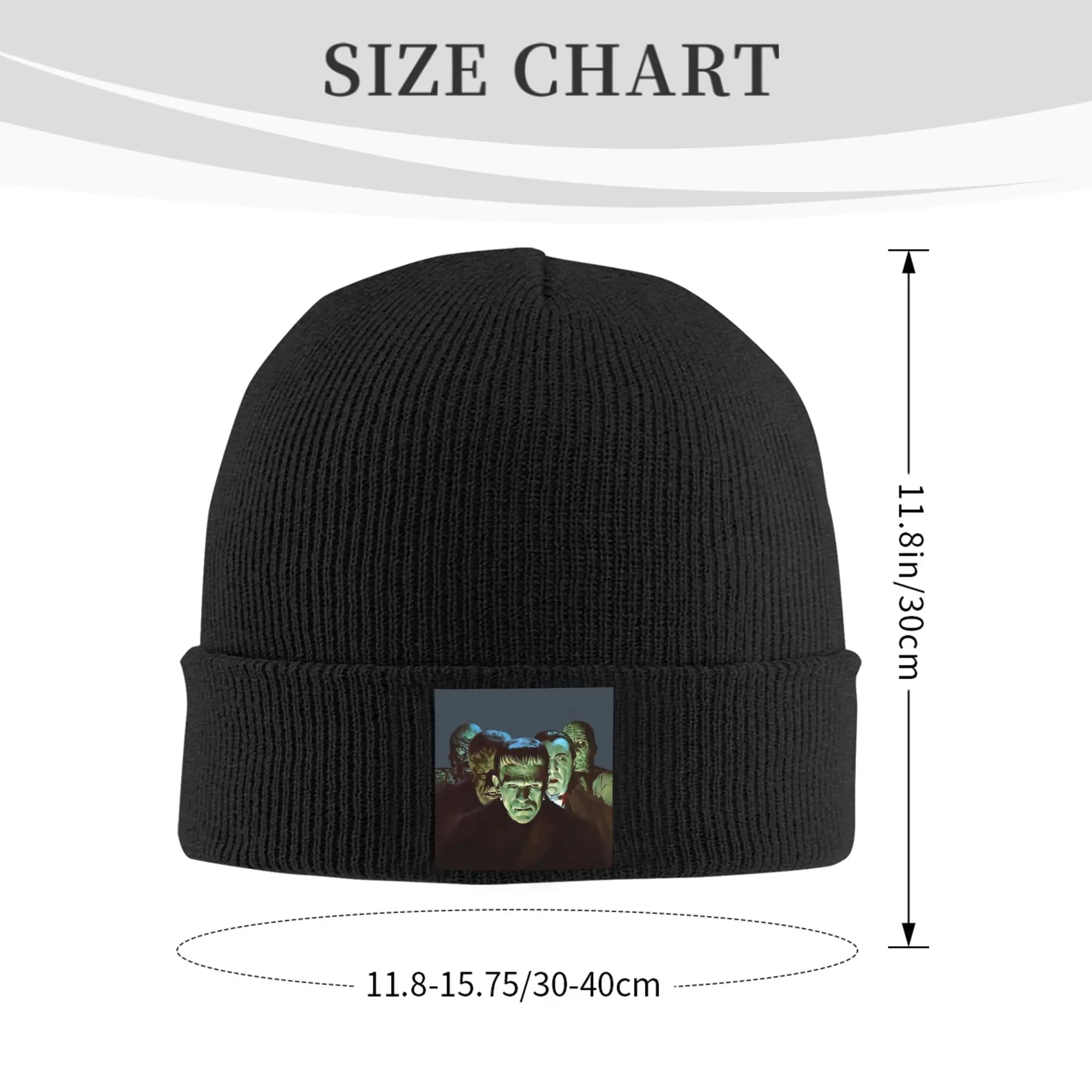 Gang of Monsters Skullies Beanies Caps Winter Warm Men Women Knitted Hat Adult Frankenstein Halloween Horror Movie Bonnet Hat