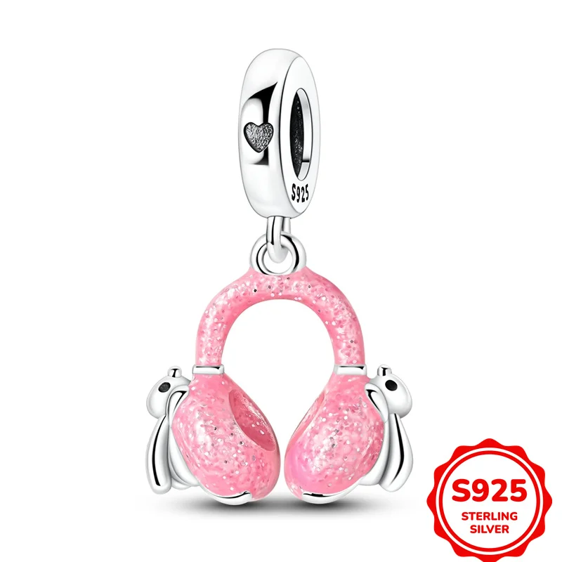 

Original 925 Sterling Silver Rabbit Ear Mask Pendant Charms Beads Fit DIY Bracelet Necklace Engagement Birthday Jewelry Gift