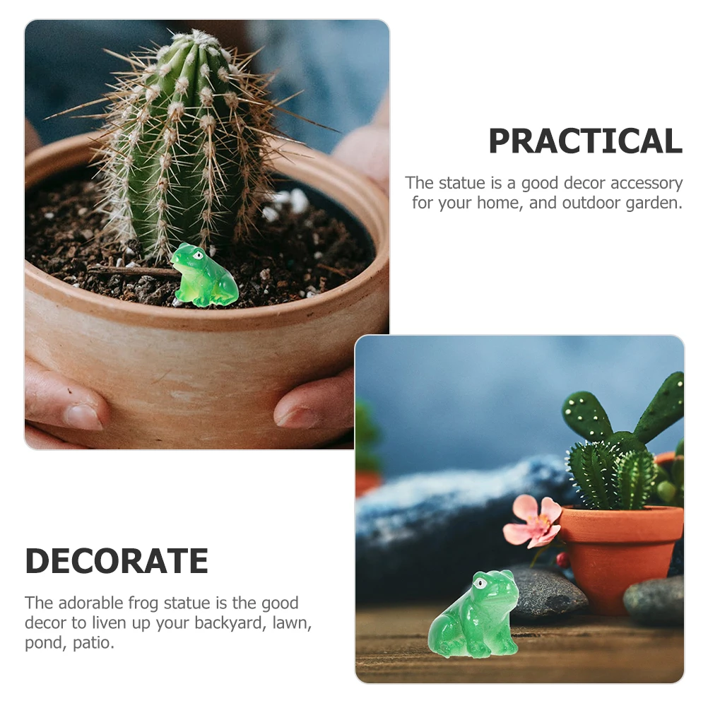 

30 Pcs Outdoor Ornaments Frog Miniature Statue Garden Bulk Resin Frogs Animal Decor Crafts Figurine Figurines Micro Scene