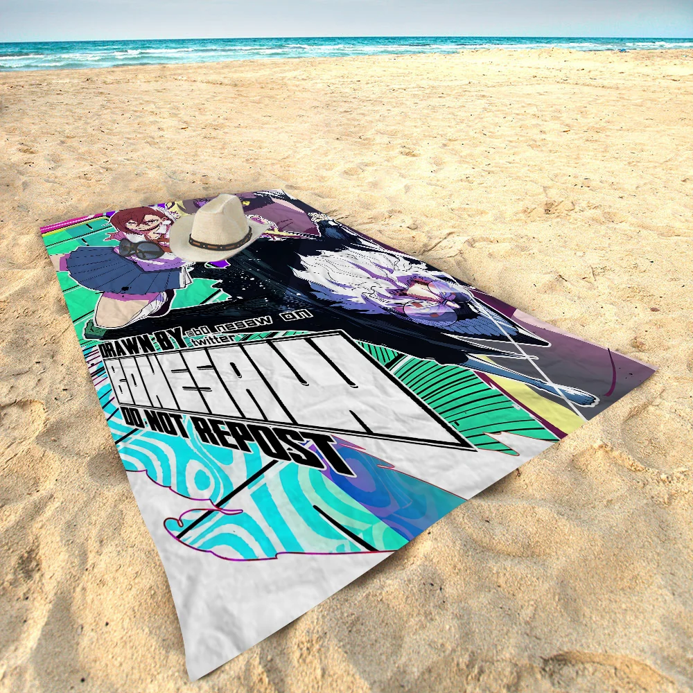 أنيمي Dandadan كين تاكاكورا منشفة استحمام ستوكات لينة امتصاص الماء تنفس لفتاة الاطفال الزخرفية الكرتون منشفة الشاطئ #6