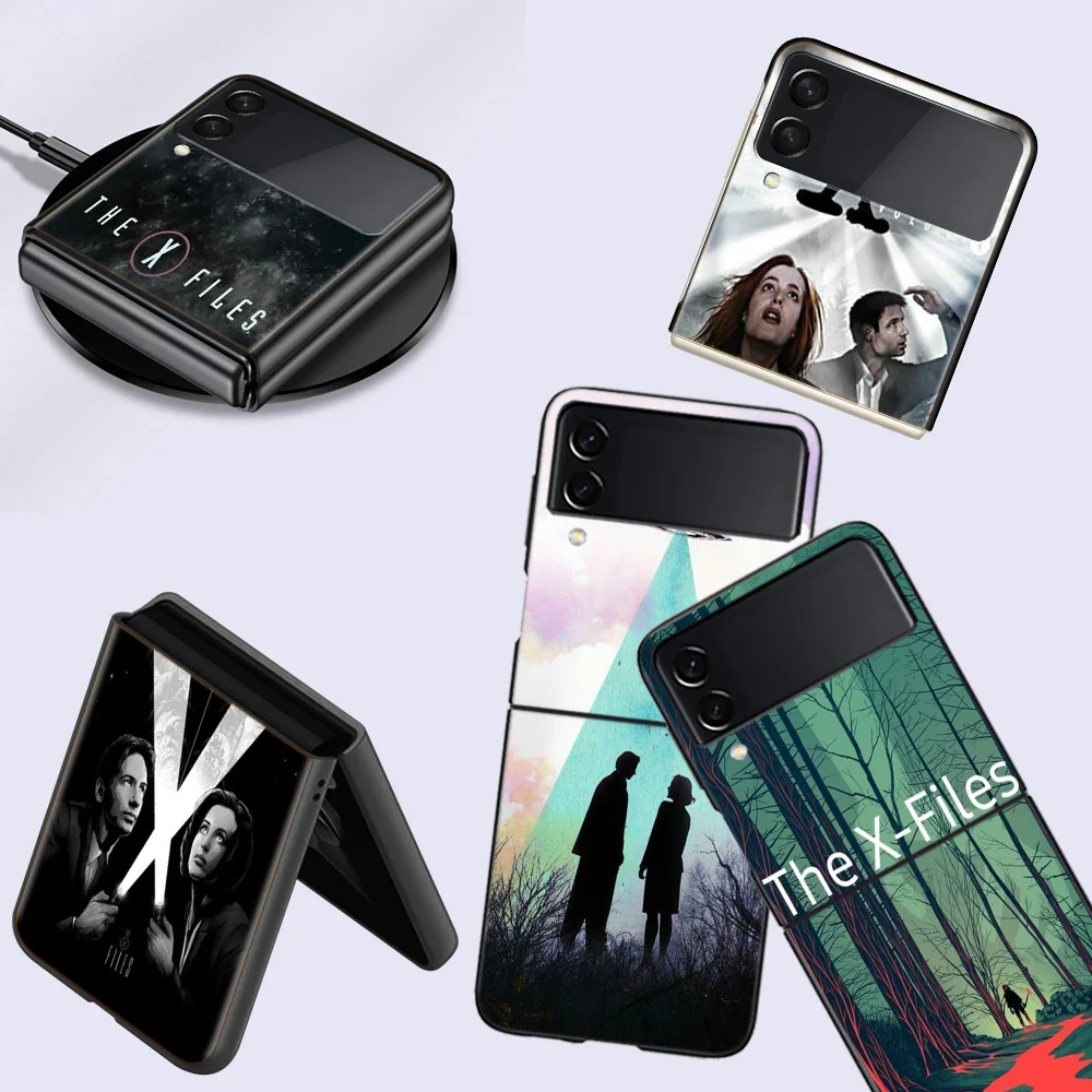 The X Files I Want to Believe Cell Cell Phone Case For Samsung Galaxy Z Flip 5 5G Z Flip 6 5G 4 3 Black Coque Hard PC Luxury C