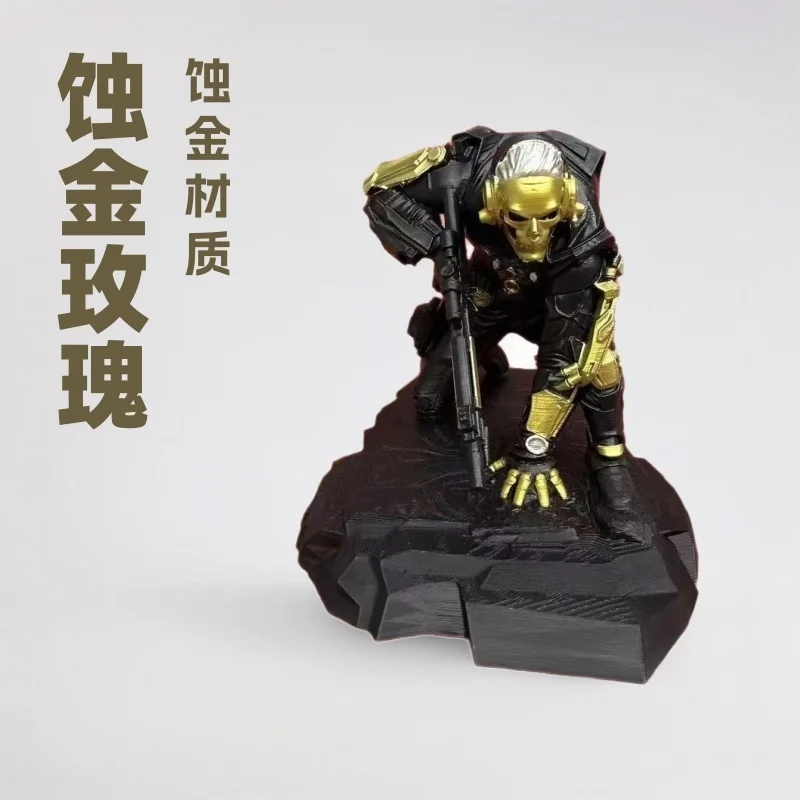 

Коллекционная фигурка Delta Action Red Wolf Eroded Gold Rose, расписанная вручную, из смолы, настольное украшение, модель для любителей игр