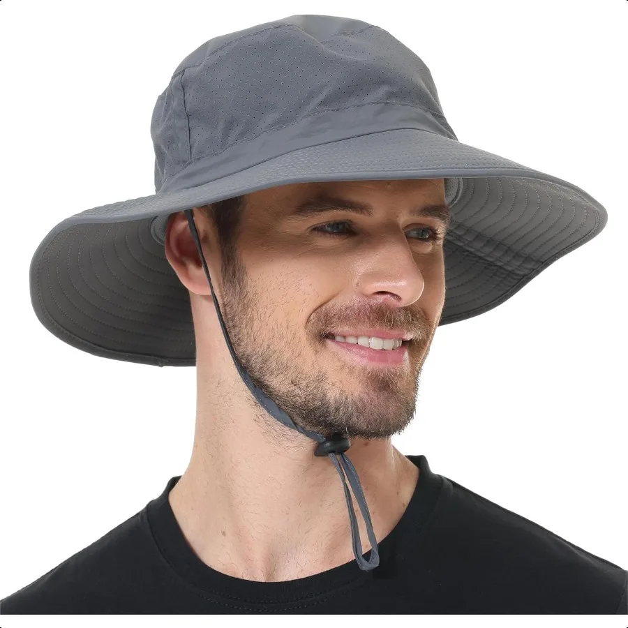 

ZOORON Boonie Hat UPF 50+ Охлаждающая солнцезащитная шляпа для мужчин и женщин Панамы с широкими полями и защитой от ультрафиолета для сафари, пешего туризма, пляжа