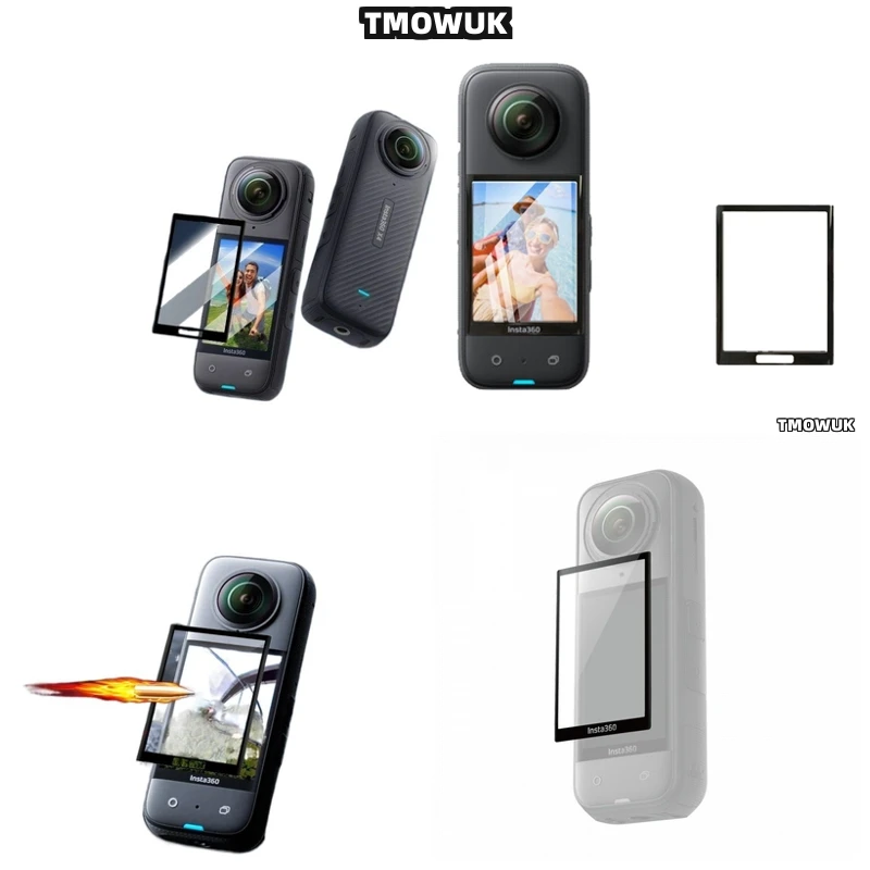 

For Insta360 X3 X4 X5 GPS HD Clear Protective Layer Curved Display Film Adventure Camera Accessory