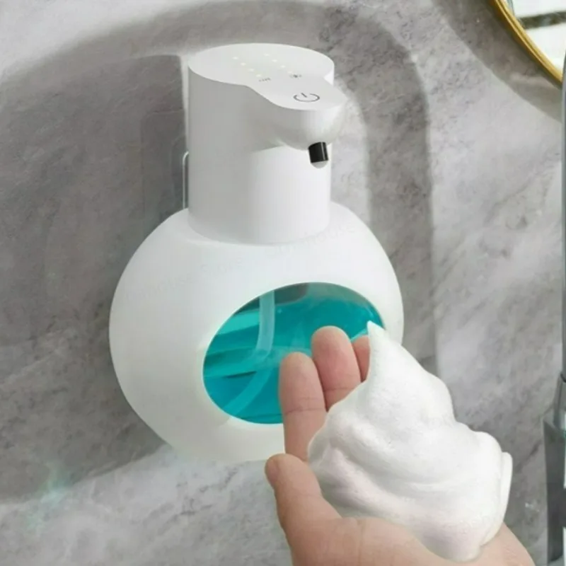 New Automatic Smart Soap Dispenser 400ml Foam Hand Sanitizer and Electric Liquid Feeder Are Wall-mounted Device USB Charge