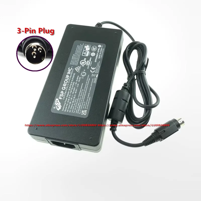 Genuine FSP FSP120-AFAN3 48V 2.5A Switching Power Adapter Charger  120W Power Supply 3-Pins