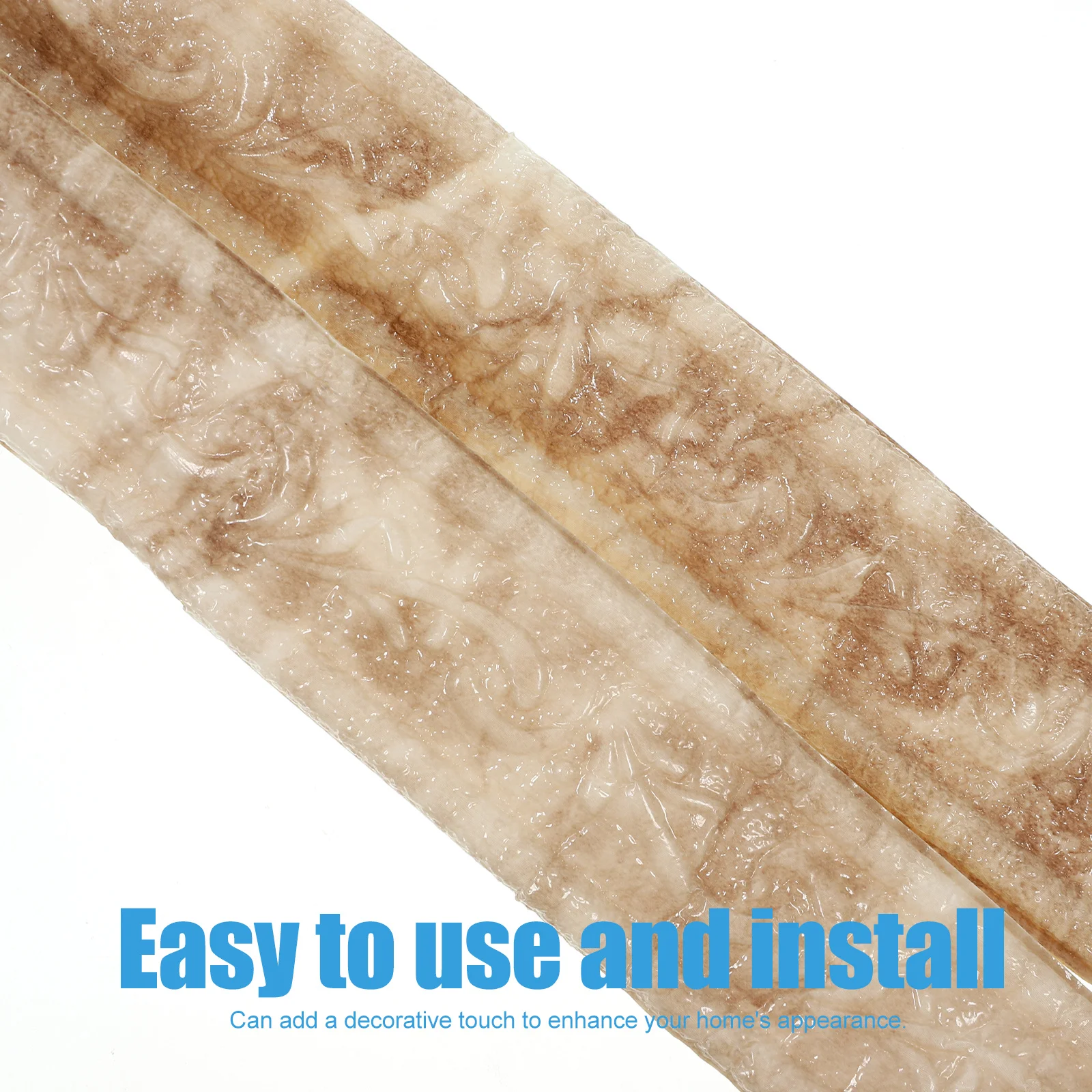 2 لفات 4.5 سم حواف قولبة مرنة للحائط لحواف البلاط وحواف الحائط وحماية الزوايا سهلة التركيب رقم