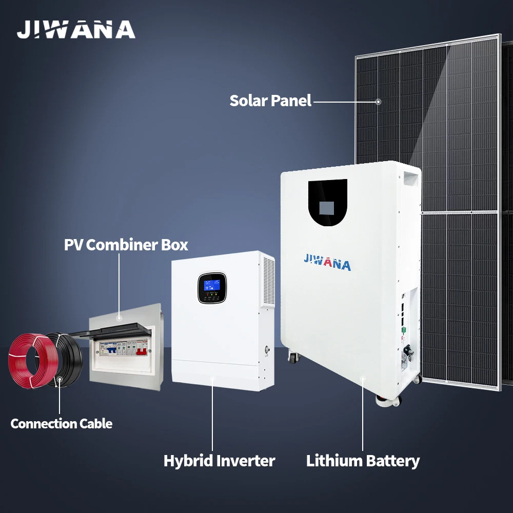 Jiwana On Grid and off Grid Multi Function 10 kw Hybrid Solar System With Battery