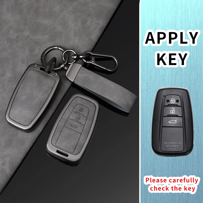 Car Key Case Cover Protect Shell Bag For Toyota Prius Camry Corolla CHR C-HR RAV4 Altis Land Cruiser Prado Accessories