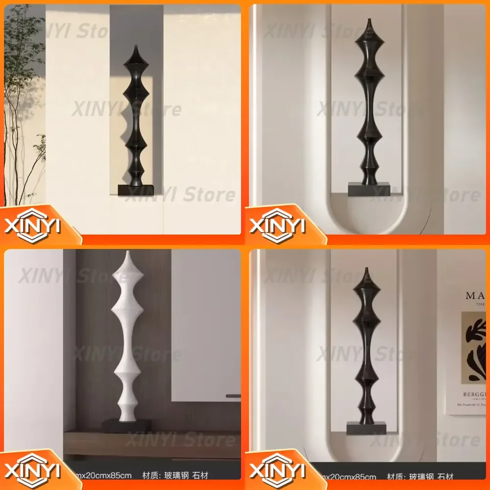 High-end Floor Ornament Thread Surprise Silent Wind Sculpture for Italian Display Stand Porch Column Decoration Home Decor