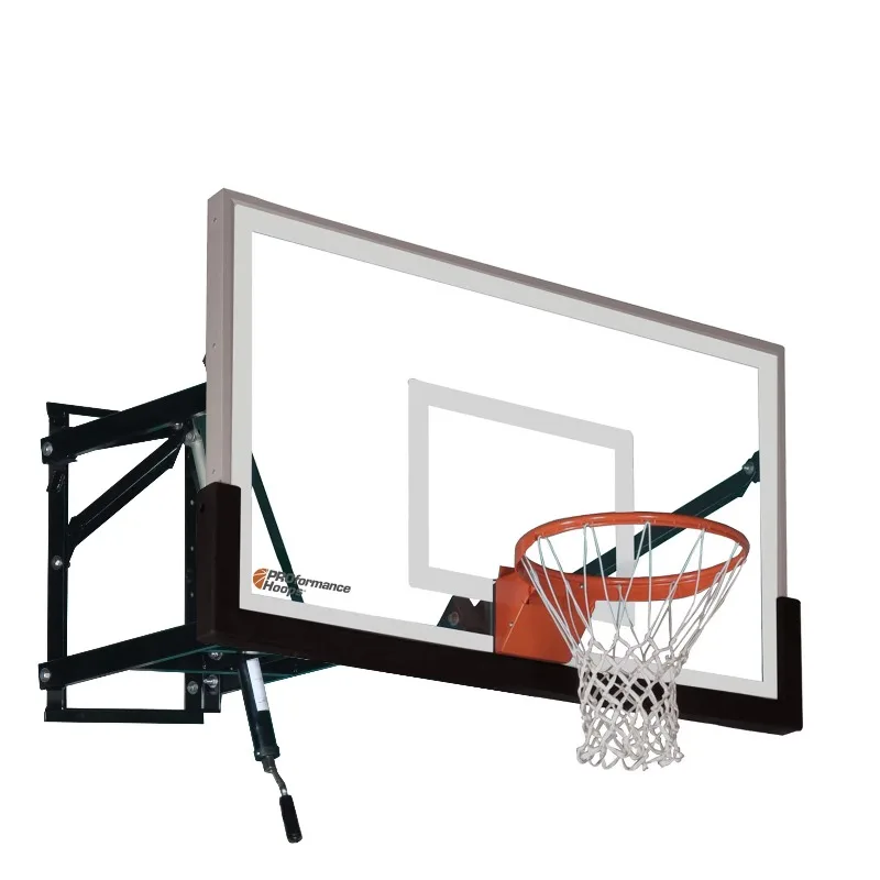 Adjustable Wall Mounted Basketball Hoop Set For Adults - Easy Installation Safe For Indoor Outdoor Wall Safe Stable