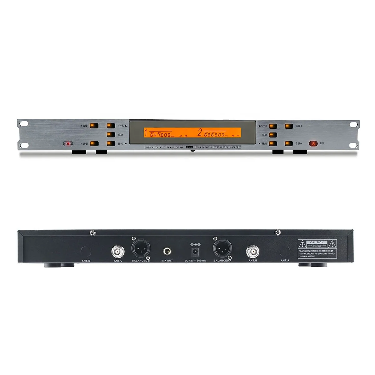 ไมโครโฟนคาราโอเกะไร้สายแบบพกพา2ช่องไมโครโฟน UHF แบบไดนามิกสำหรับ228-U1มืออาชีพ