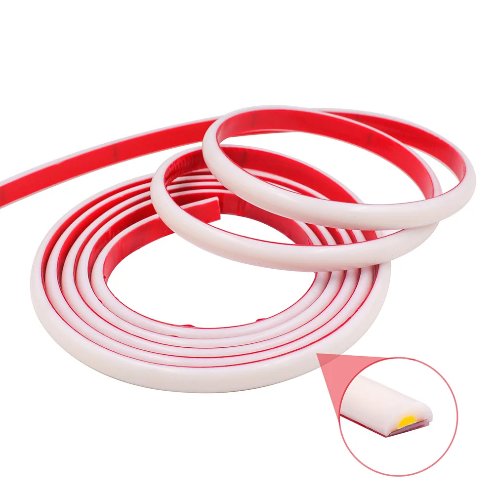 IP68 Wasserdichter COB LED Neon-Lichtstreifen 12V 24V 5m 10m 15m 20m 0,5m 320/LED Flexibles Band Silikon-Röhrenlicht RA90 – Detail 5