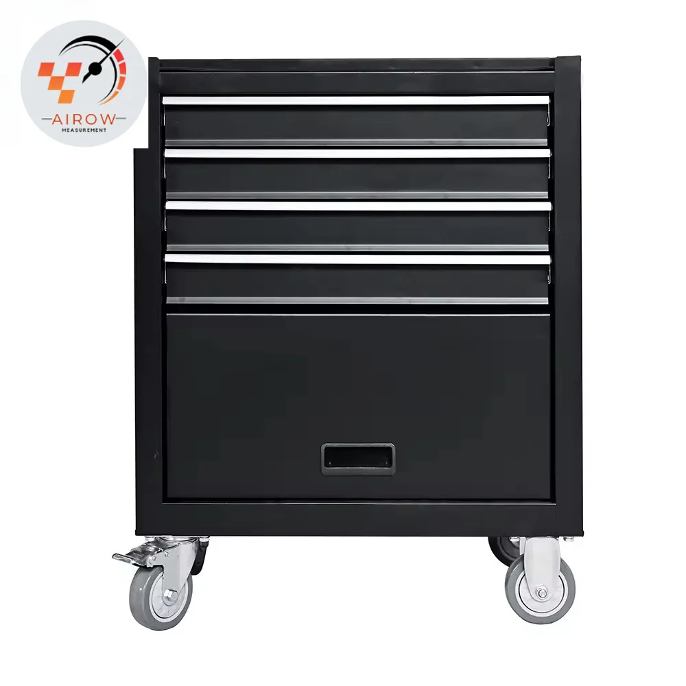 AIROW 4 Drawer trolley case Bearing slide rail interlocking system Color customization Professional metal tool cabinet
