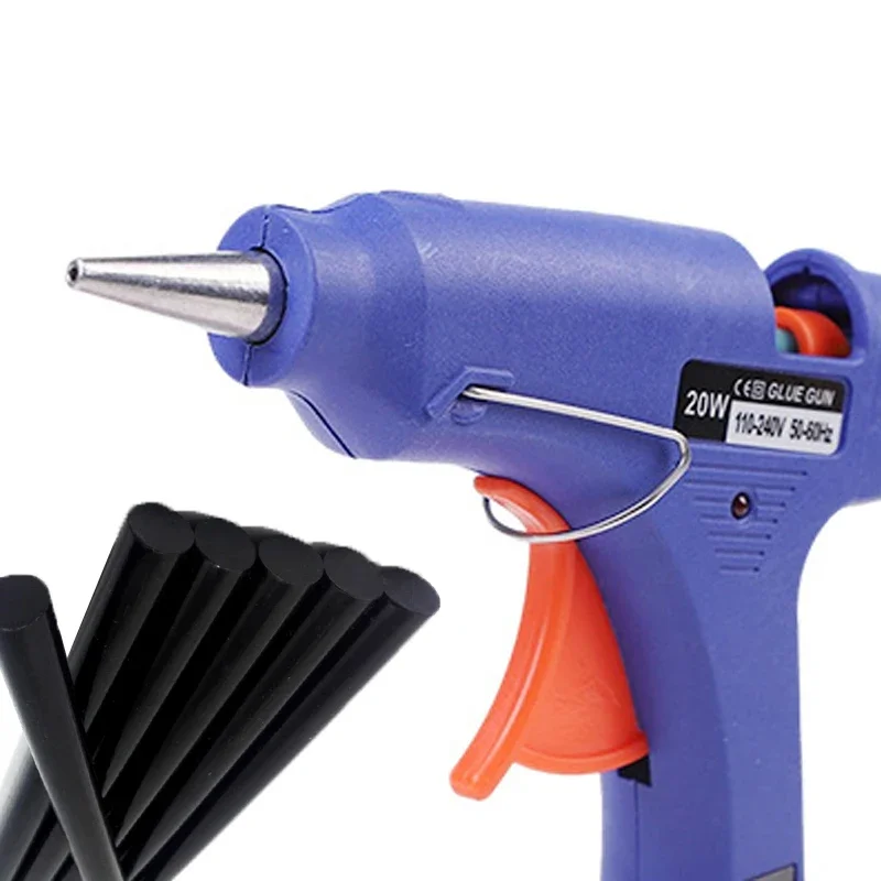 20W Hot Melt Glue Gun Mini Household DIY Industrial Guns Heat Temperature Thermo Electric Repair Tool Use 7mm Glue Sticks