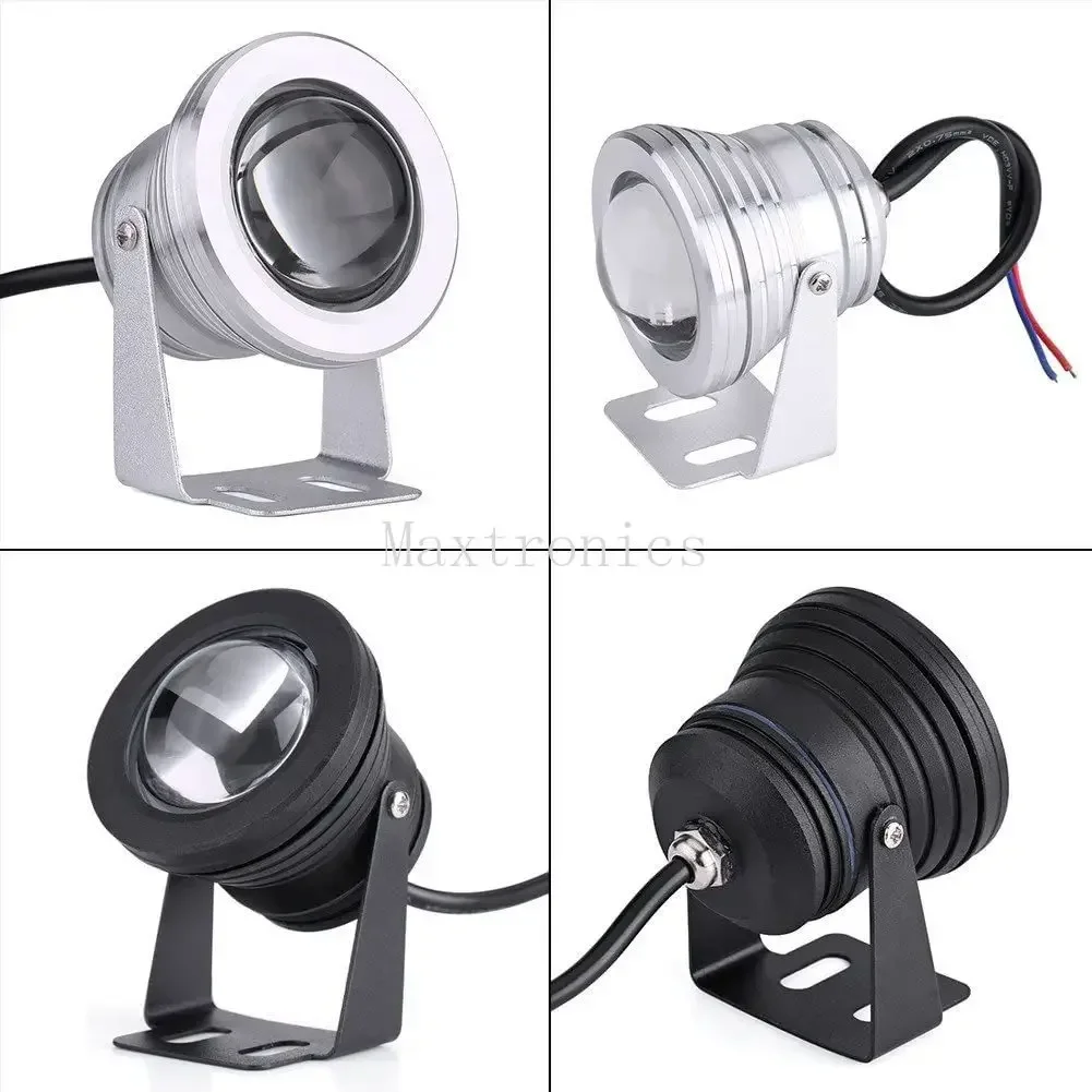 12V IP68 LED Underwater Light 10W RGB/White/Warm White LED Flood Lights Fountain Pool Pond Aquarium Spotlight Bulb Garden Lamp