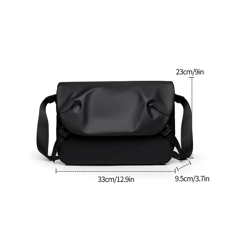 Minimalist Black Men\'s Shoulder Bag Male High Quality Waterproof Briefcase Crossbody Bag Business Style Messenger Bags for Men