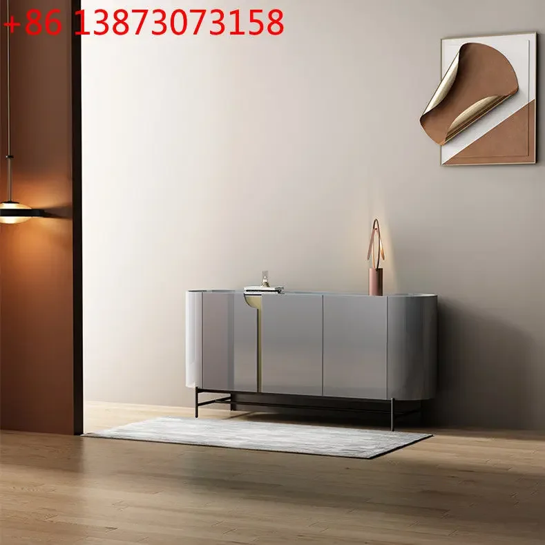 

Light luxury dining side cabinet Modern simple entrance side cabinet Cupboard Locker Italian restaurant wine cabinet
