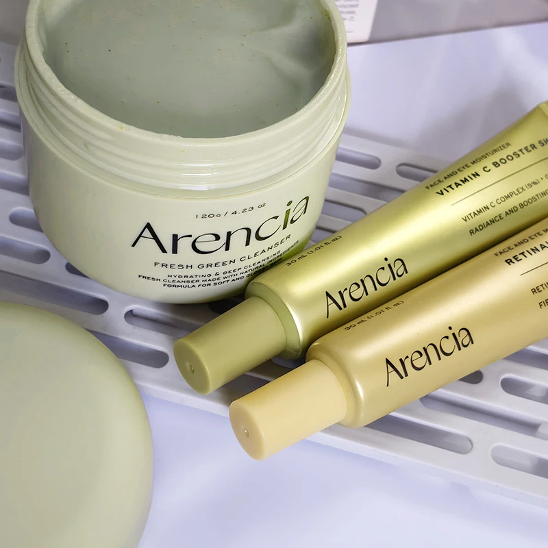 Arencia Vitamin C Eye Cream Essence Nourishing Moisturizing Brighten Skin Tone Facial Cleanser Scrub Exfoliates Brand Products