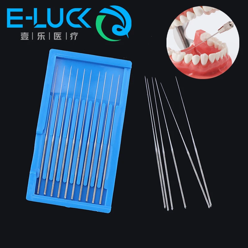 10Pcs/Pack Dental Barbed Broaches Dental Root Canal Cleaning Smooth Needle 0 00 000 Endondontic Materials Nerve /Square Broaches